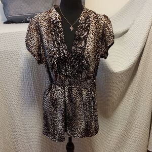 Leopard Print Women's Top